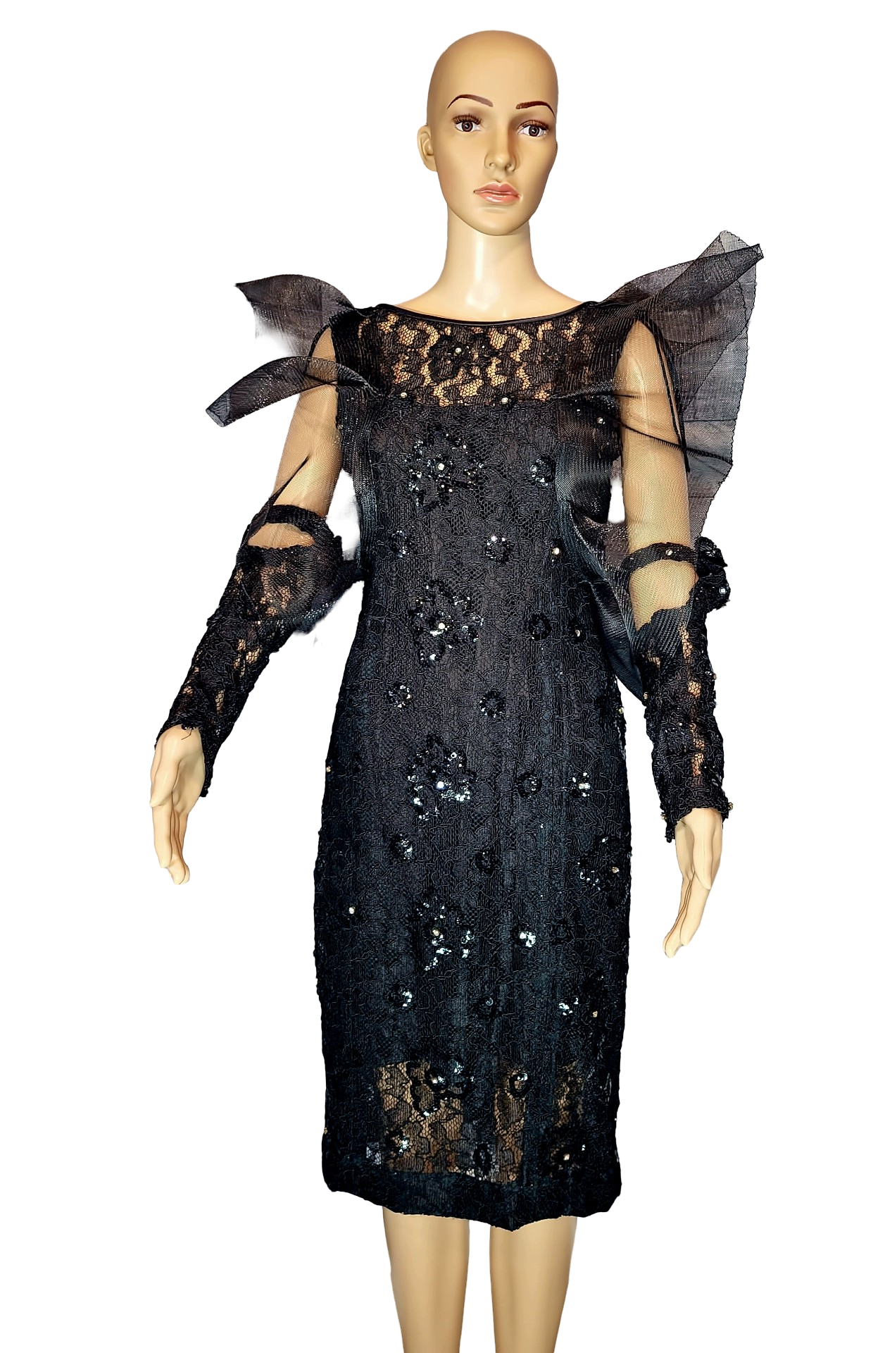 Midnight Sparkle Dress. For the thousands of you who have been looking for environmentally friendly sexy clothes. Thank you! We've heard wonderful things about us. This is stunning and most beautiful dress with unique details and midnight sparks...