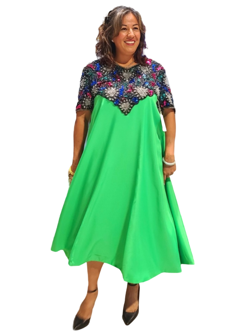 Melody Effortless style. You are a queen, and the world is yours. Take care of it!!! This is a simple solution to look stunning this season. Take it out for a nice upscale dinner party. Top content: beads and sequins vintage style. Hook eyeclosure...