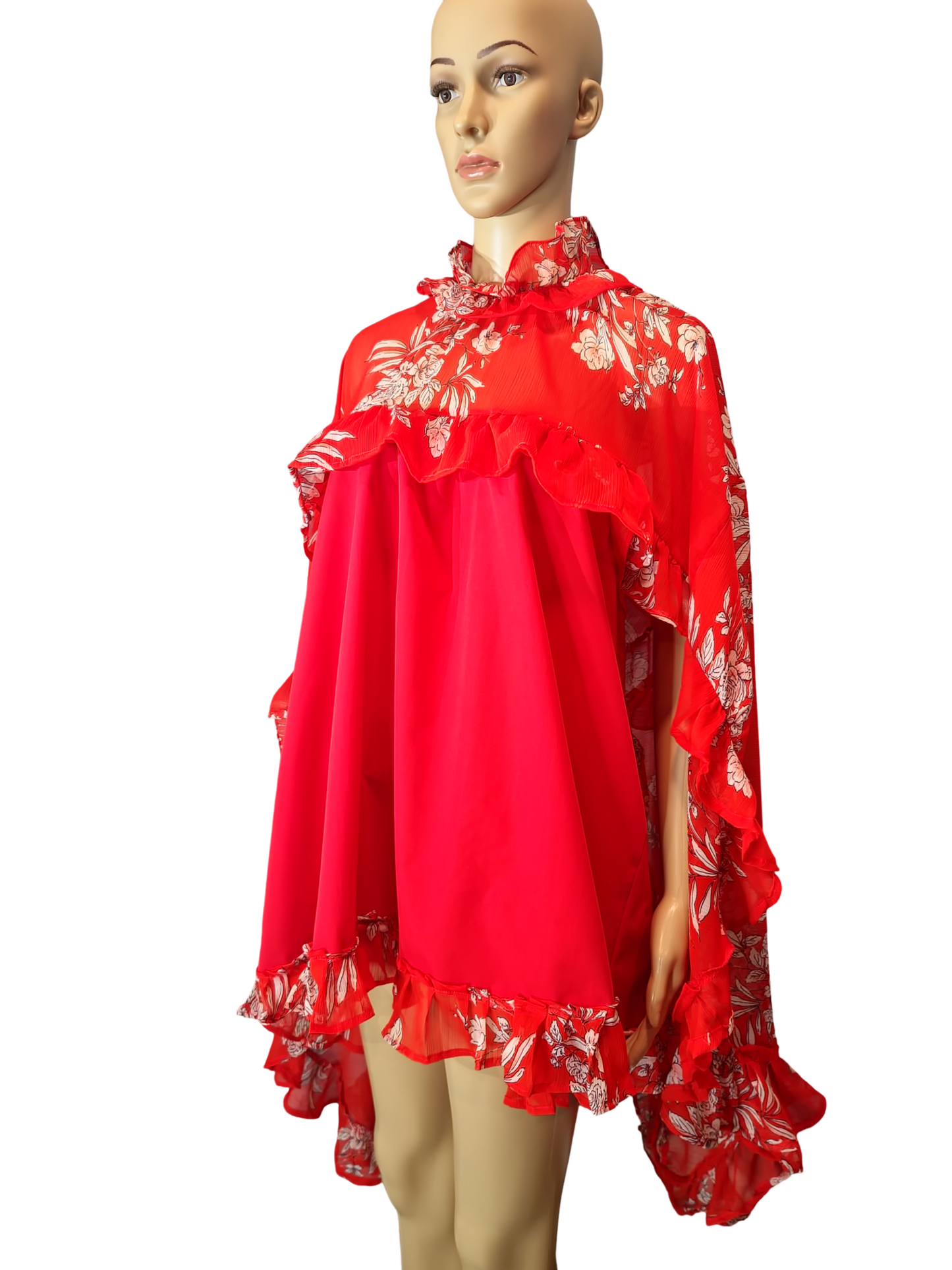 Florida Butterfly Top. Introducing our Butterfly Top-a unique and playful addition to your wardrobe. This stunning red top features elegant ruffles that will make you stand out from the crowd. With this one-of-a-kind design, this top is perfect...