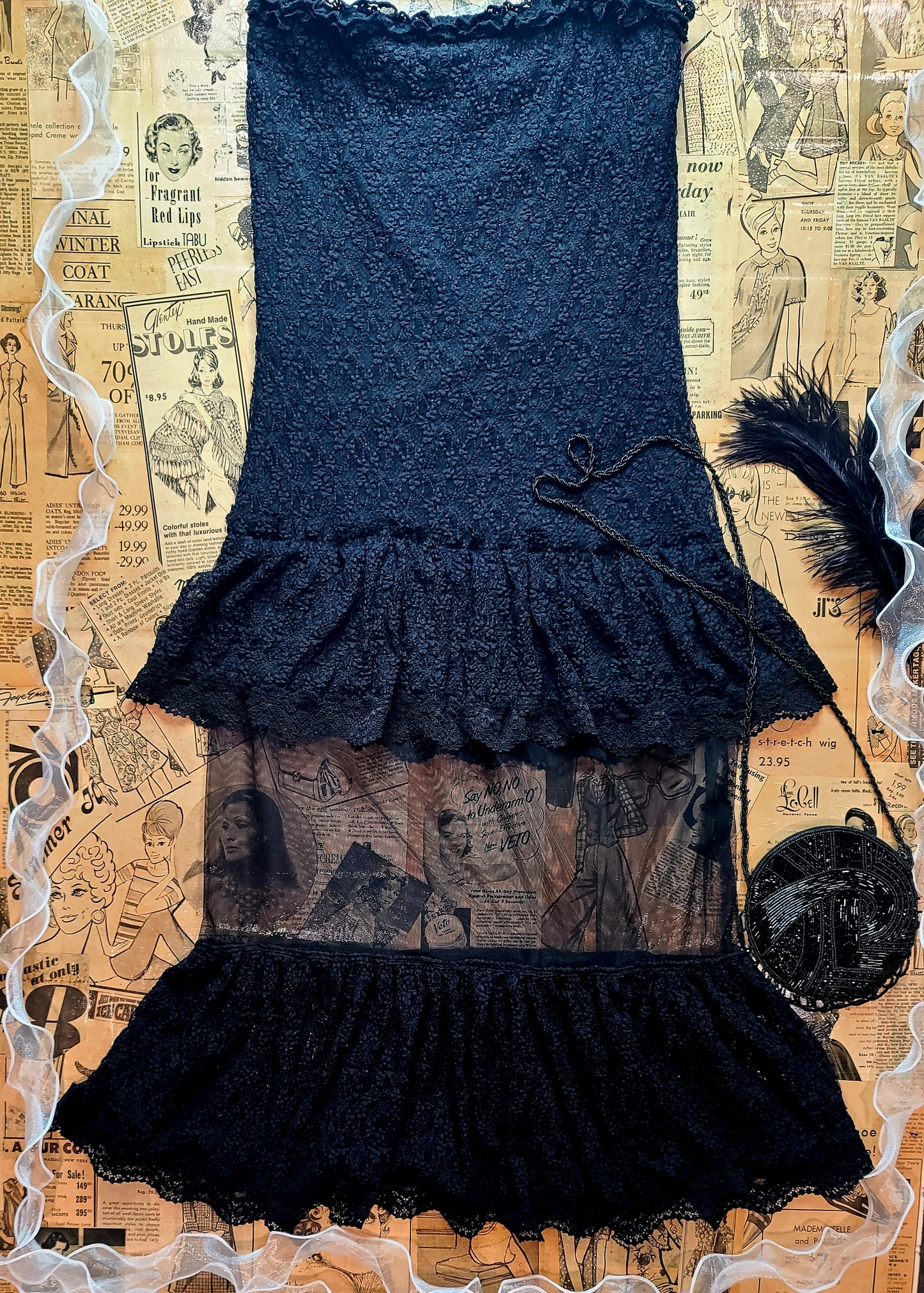Hot Long Skirt. Raise the temperature of emotions and desires, not the temperature of Mother Earth. Prevent climate change. This skirt is flattering with cascading ruffle design on hem. Sexy sheer makes a statement. Eye catching. It's all in the...