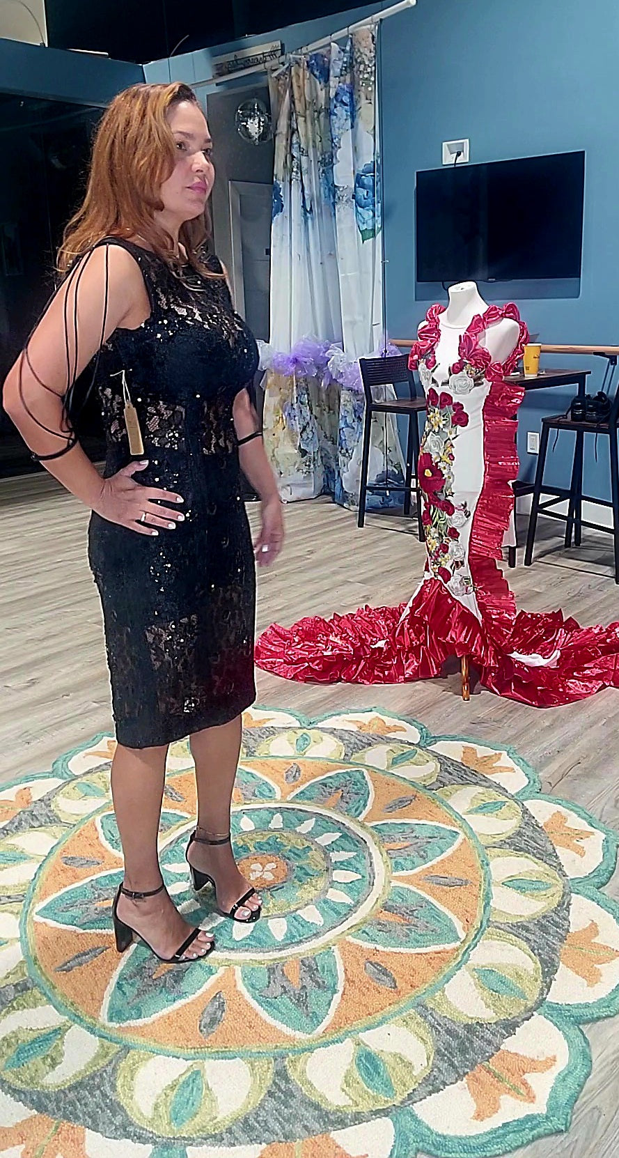 7Sparkly Midnight Dress