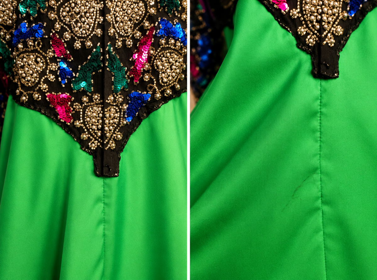 One-of-a-Kind Upcycled Sequin Evening Dress