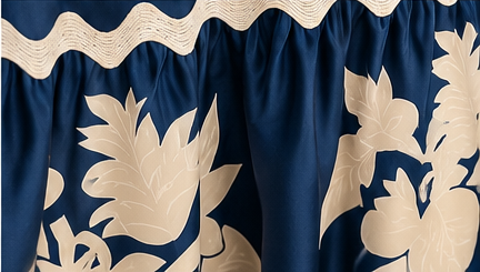 Coastal Blue – One-of-a-Kind Upcycled Halter Dress